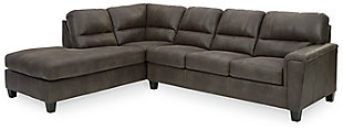 Navi 2-Piece Sectional with Chaise, Smoke, large