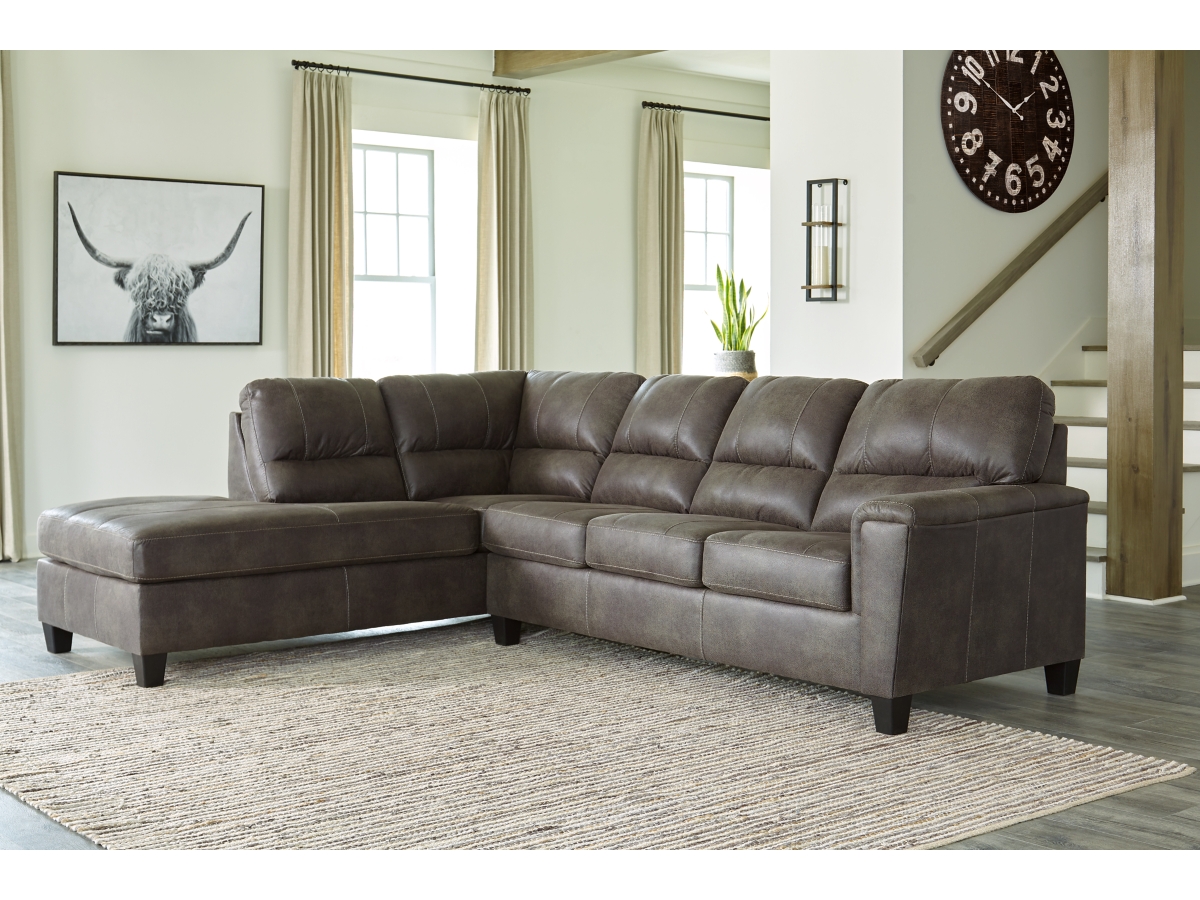 Ashley navi store smoke sectional