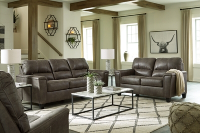 Navi Sofa, Loveseat and Recliner, Smoke