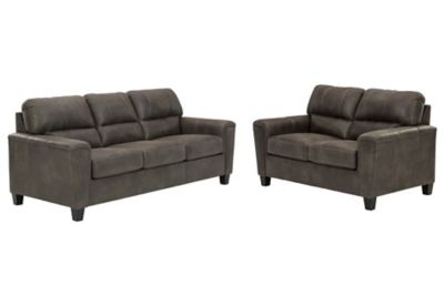 Navi Sofa and Loveseat, Smoke, large