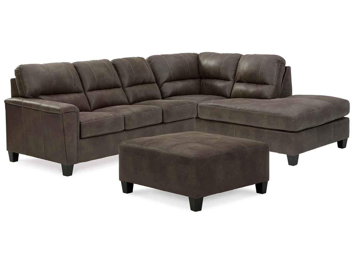 Navi 2 Piece Sectional with Ottoman