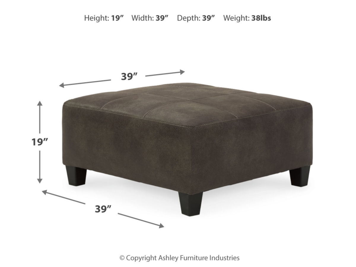 Navi Oversized Accent Ottoman | Ashley