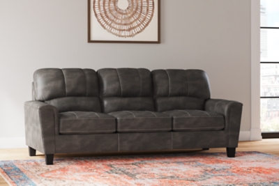 Signature Design By Ashley Signature Design By Ashley Navi Faux Leather  Queen Sleeper Sofa