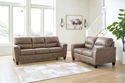 Navi Sofa and Loveseat, Fossil