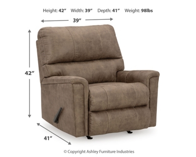 Navi Recliner Dimensions