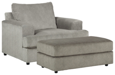 Soletren Chair and Ottoman, Ash