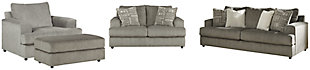 Soletren Sofa, Loveseat, Chair and Ottoman, , large