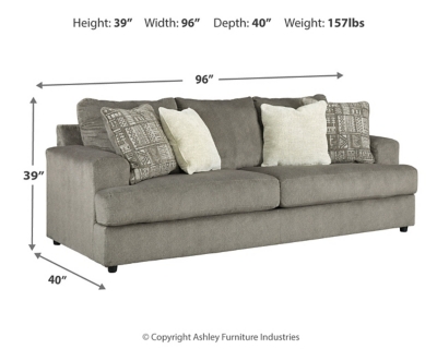 Ashley deep best sale seat sofa