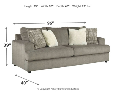 Soletren Queen Sofa Sleeper, Ash, large