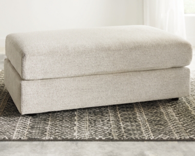 Soletren Oversized Ottoman, Stone, rollover