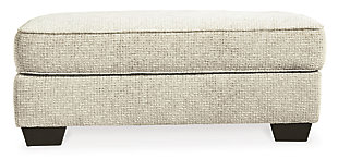 Firmly cushioned and generously scaled, the Monaghan ottoman provides a leg up on comfort and style. If you appreciate a touch of texture, you’re sure to love the ottoman’s chenille upholstery. Choice of sandstone beige is such a light and lovely style awakening.Corner-blocked frame | Firmly cushioned | High-resiliency foam cushion wrapped in thick poly fiber | Polyester upholstery | Exposed feet with faux wood finish