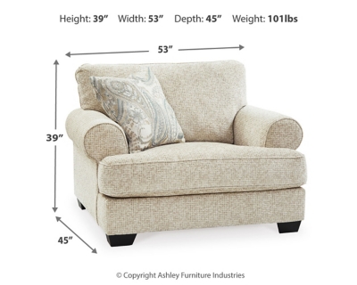 Oversized chair and ottoman best sale ashley furniture