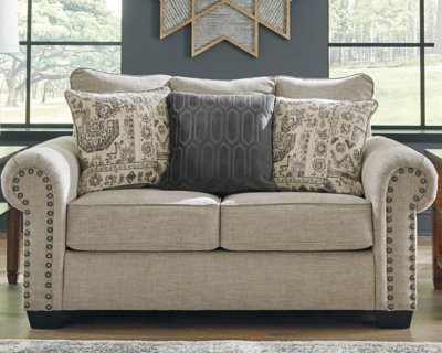 Ashley furniture store grey loveseat