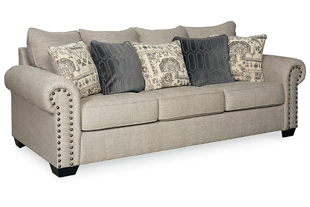 Zarina Sofa Loveseat And Chair, Ashley Furniture Grey Tufted Sofa