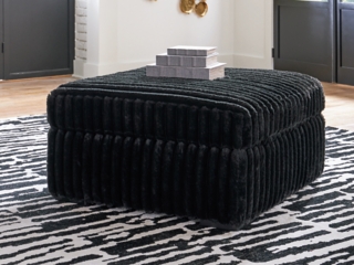 Midnight-Madness Oversized Accent Ottoman