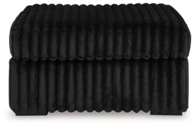Midnight-Madness Oversized Accent Ottoman, Onyx, large