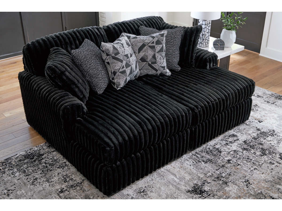 Midnight-Madness Super Chaise - Onyx