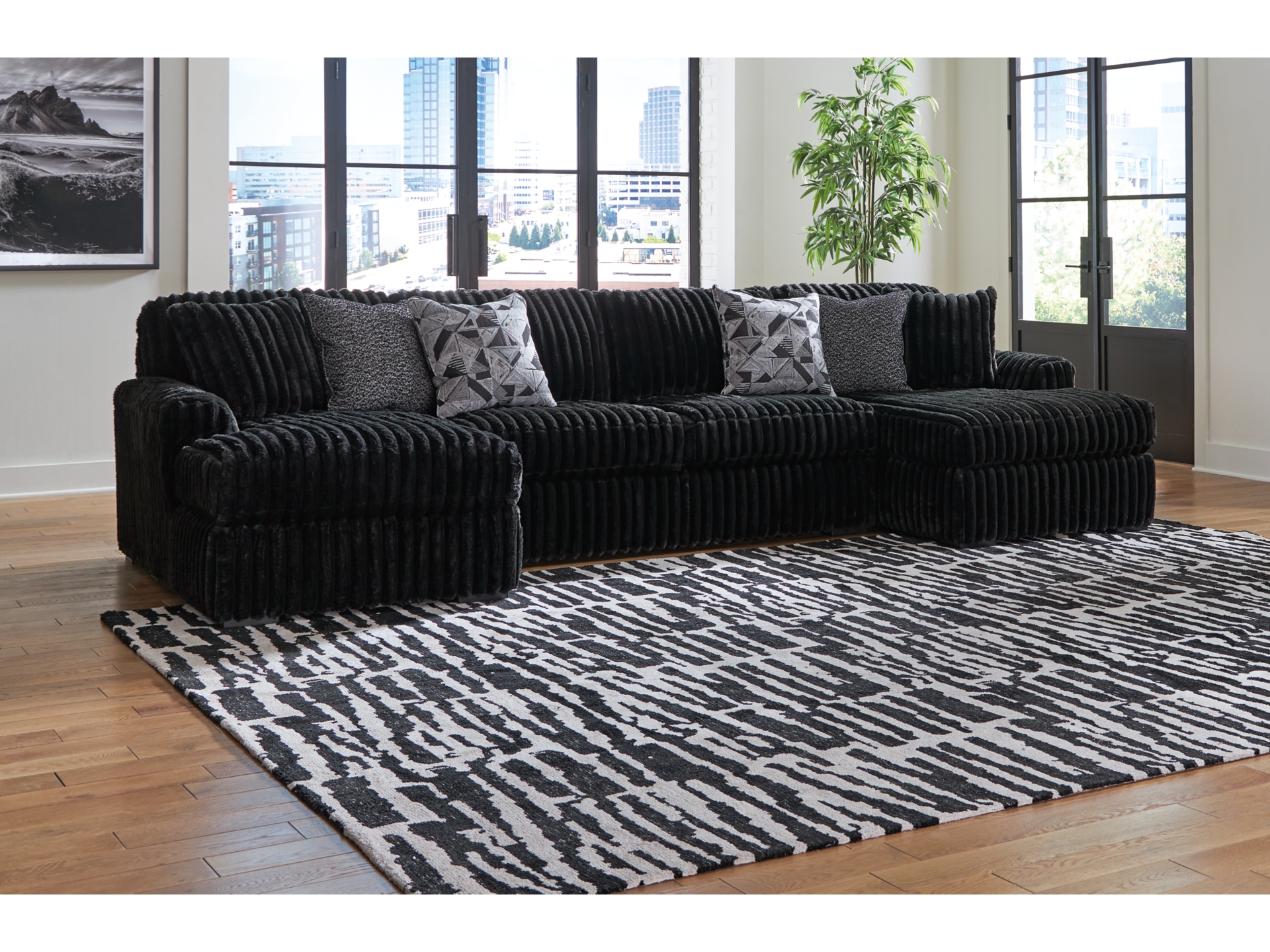 Image 2 of Midnight-Madness Sectional with Chaise