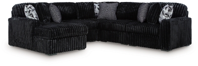 Midnight-Madness 6-Piece Sectional with Chaise, Onyx, large