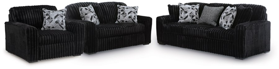 Sofá, sofá de dos plazas y sillón de gran tamaño Midnight-Madness - image 1