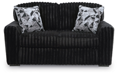 Midnight-Madness Loveseat, Onyx, large