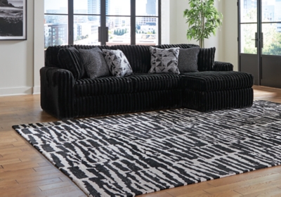 Midnight-Madness 2-Piece Sectional Sofa with Chaise, Onyx, rollover