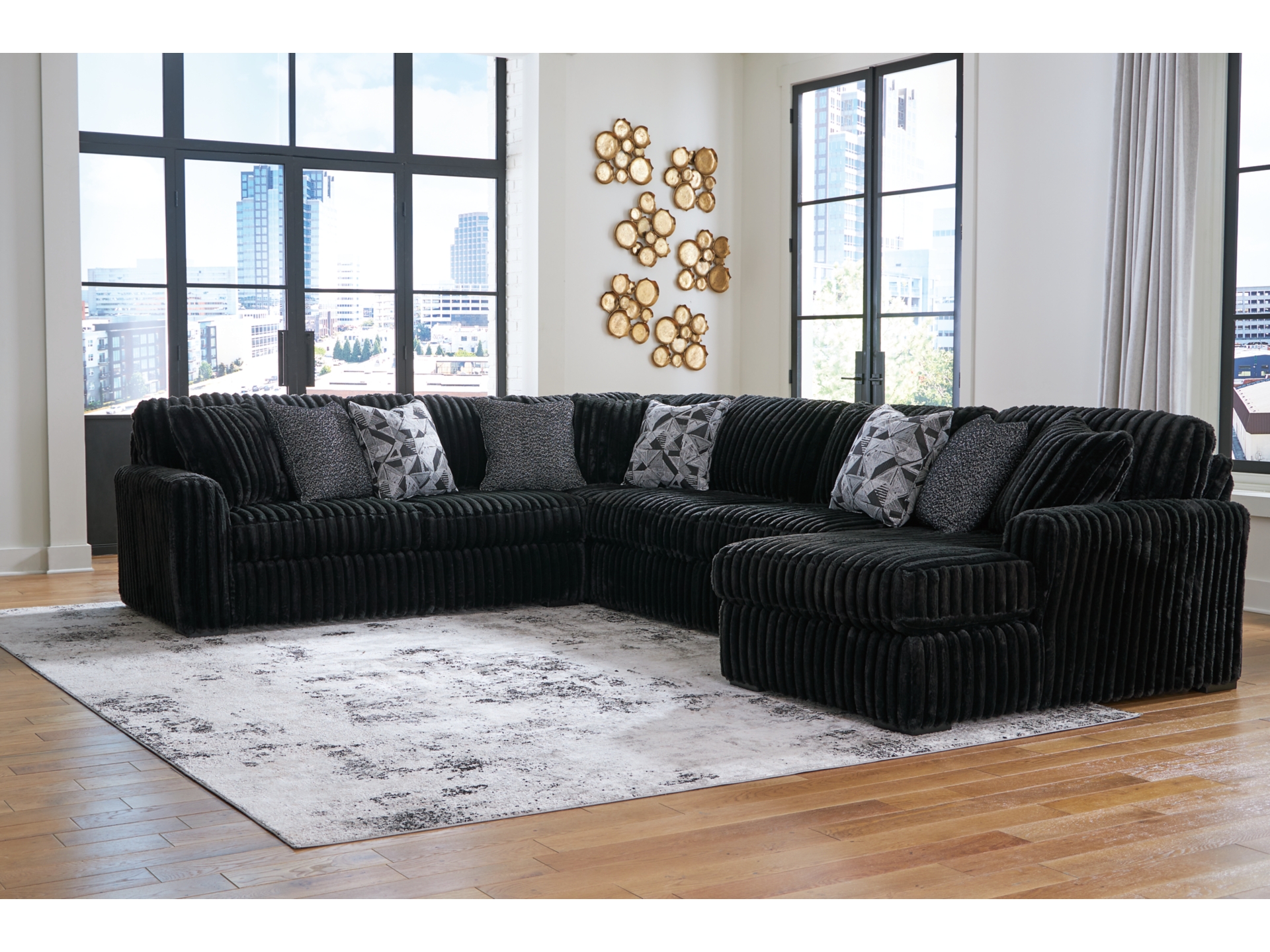 Image 0 of Midnight-Madness Sectional with Chaise