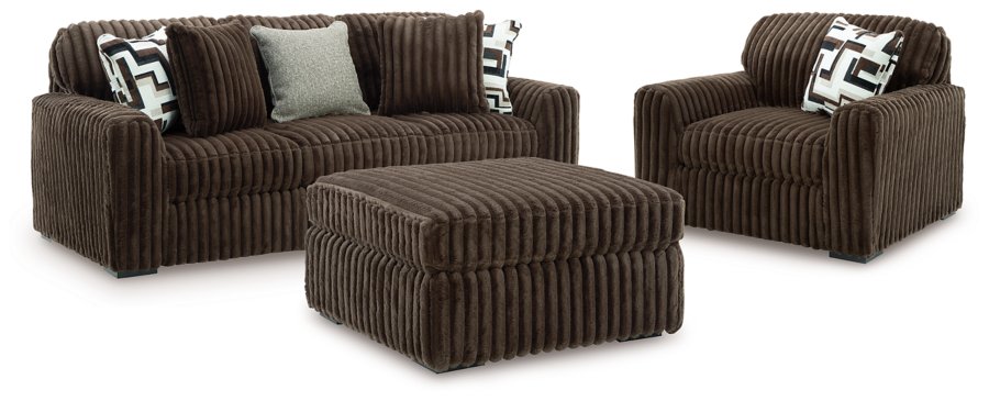 Sofá Midnight-Madness, sillón de gran tamaño y otomana decorativa - image 1