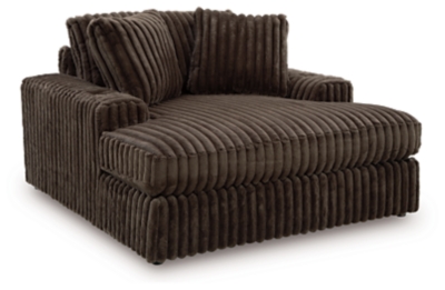Midnight-Madness Oversized Chaise, Chocolate, large