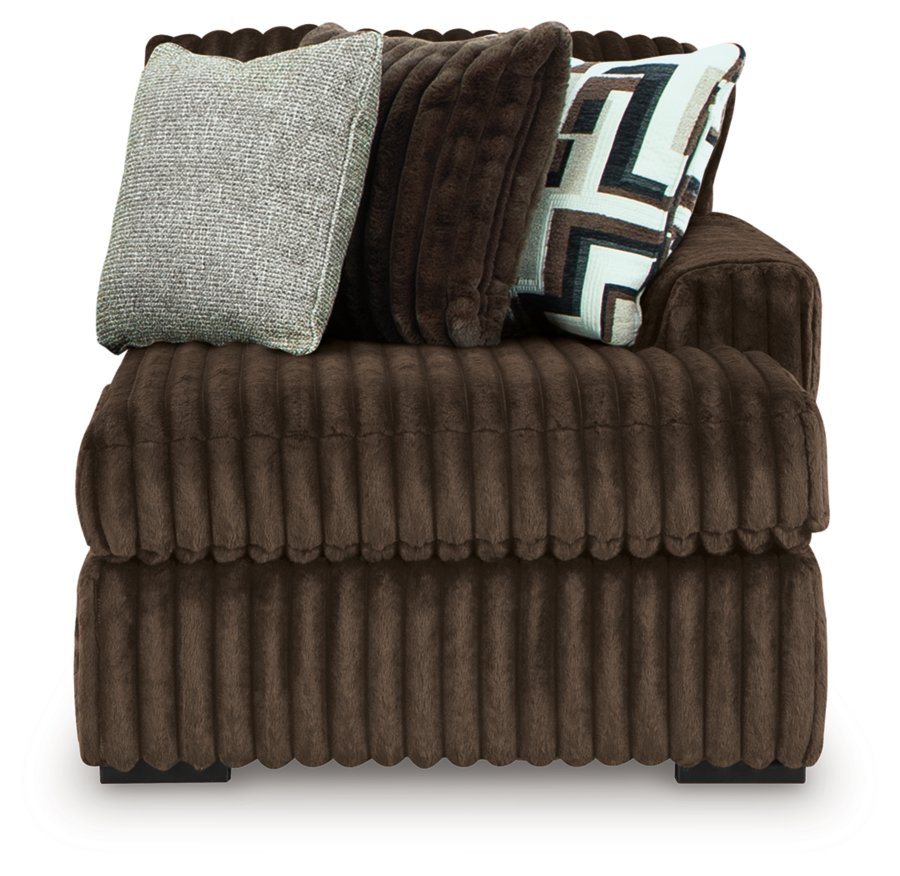 Midnight-Madness 4-Piece Sectional and Oversized Accent Ottoman - image 2