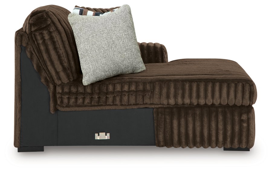 Midnight-Madness 4-Piece Sectional and Oversized Accent Ottoman - image 3