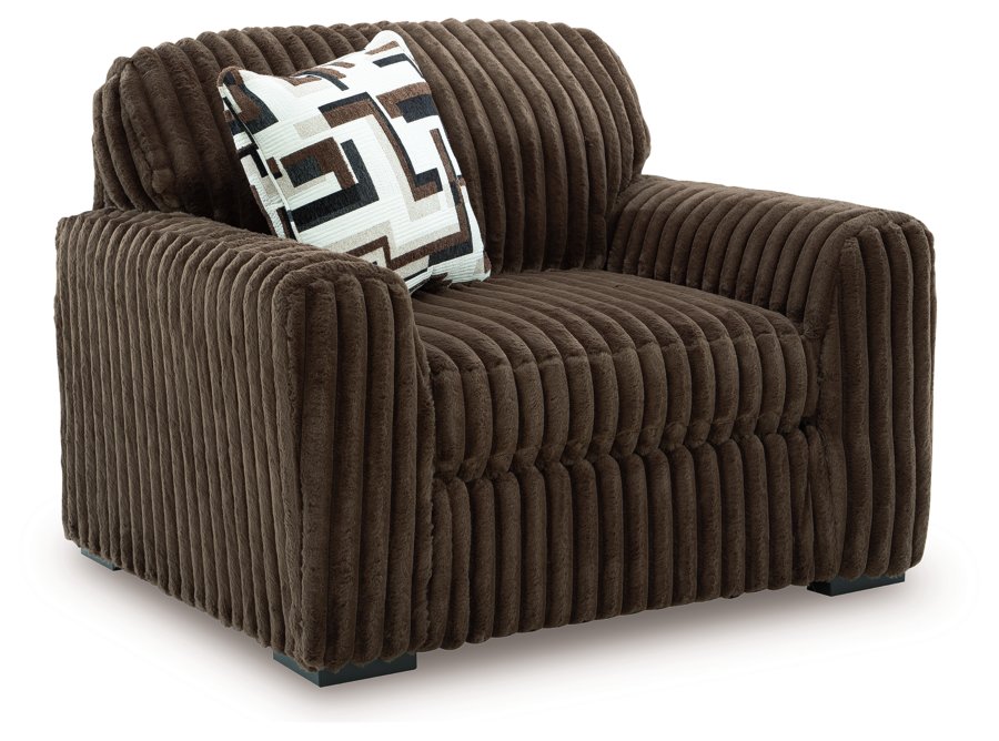 Sofá Midnight-Madness, sillón de gran tamaño y otomana decorativa - image 5