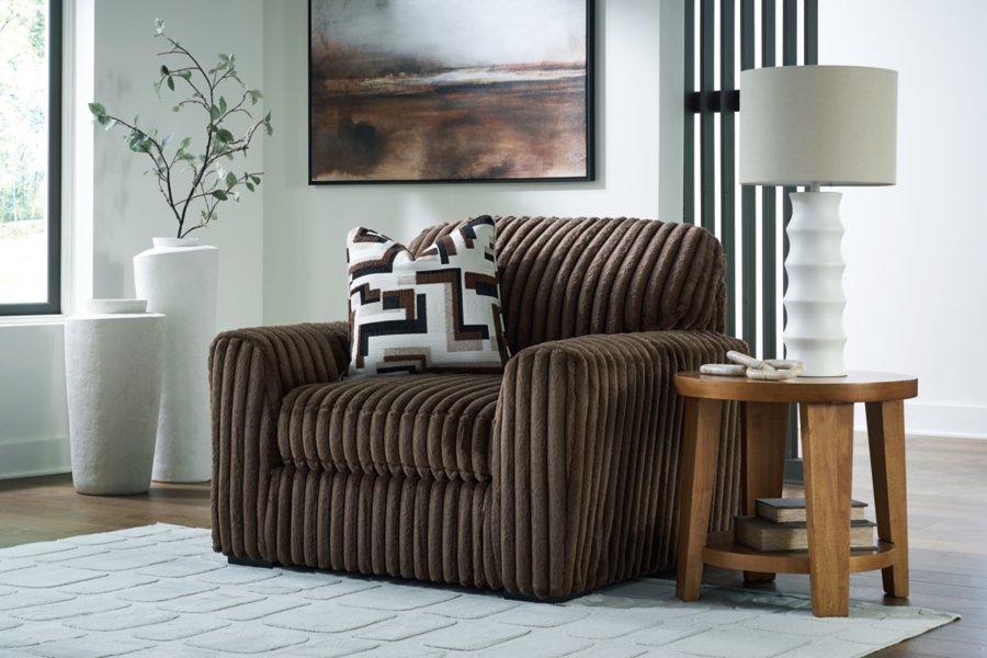 Sofá Midnight-Madness, sillón de gran tamaño y otomana decorativa - image 11