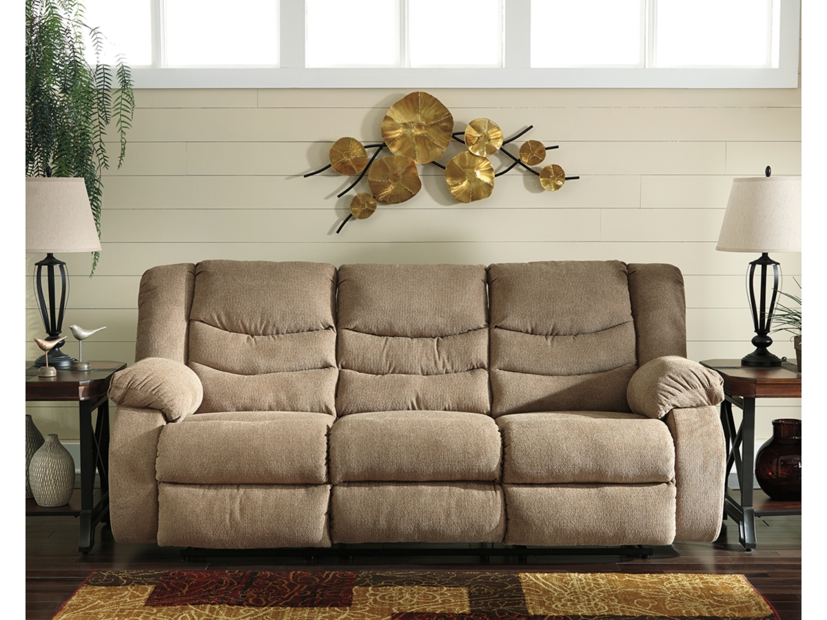 Kent mocha clearance reclining sofa