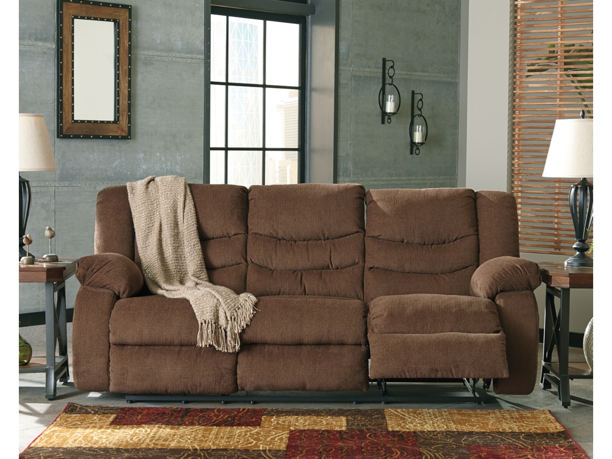 Tulen chocolate store reclining sofa