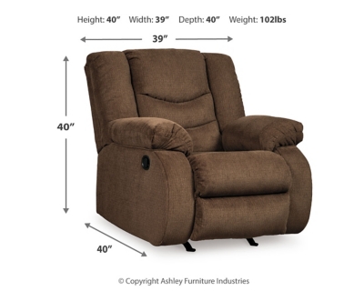 Tulen Recliner, Chocolate, large