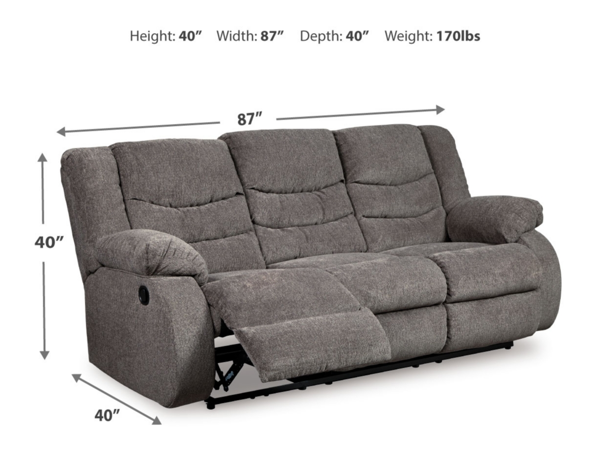 Tulen Manual Reclining Sofa Ashley