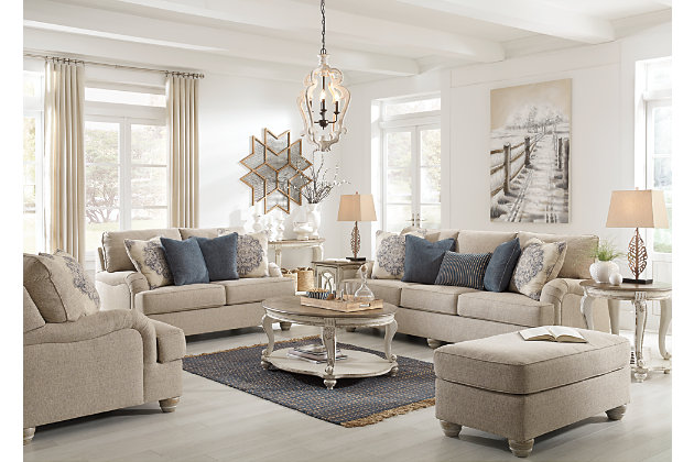 Dandrea Sofa Loveseat Chair And, Ashley Furniture Elegant Living Room Sets