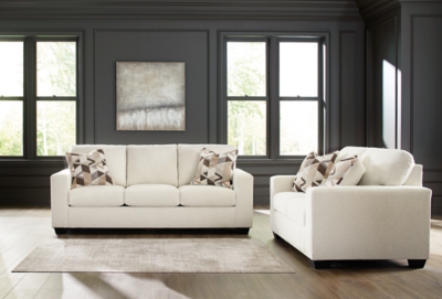 Bristaview Sofa and Loveseat, Ecru