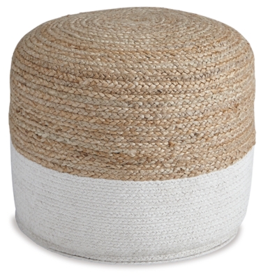 Sweed Valley Pouf, Natural/White, large