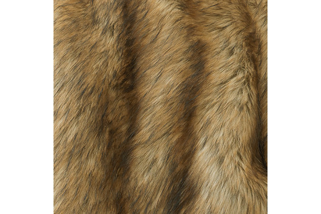 Next time you’re wrapped up in a book or a movie on TV, try wrapping yourself in the sumptuous feel of a Milton throw. Yes, it’s every bit as soft as it looks.Machine woven | Faux fur in brown, black and caramel | Acrylic blend | Dry clean only | Imported
