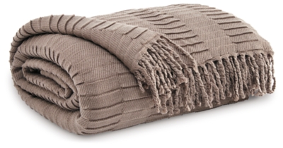 Mendez Throw, Taupe, large