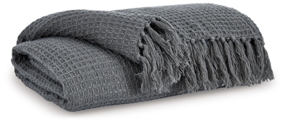 Rowena Throw, Gray, large