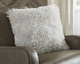 If you’re looking for cozy texture and retro-cool flair, you’re sure to find the Jasmen accent pillow in white pure delight. Rest assured, its fab shag front feels every bit as wonderful as it looks.Polyester cover | Soft polyfill | Zipper closure | Imported | Spot clean only