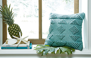 Rustingmere Pillow, Teal, rollover
