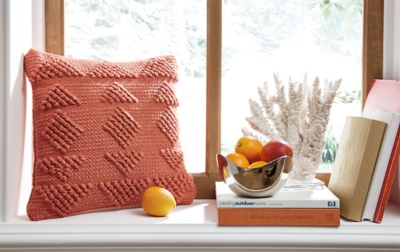 Rustingmere Pillow, Coral, rollover