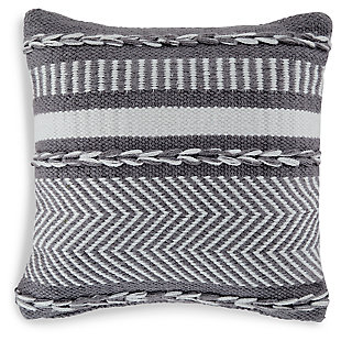 Yarnley Pillow, Gray/White, large
