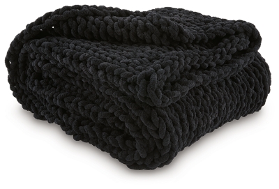 Chaddon Throw, Black, large