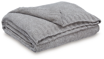 Anawood Throw, Gray, large