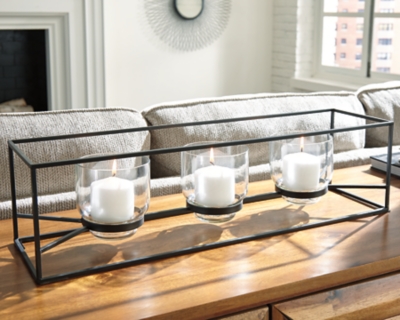 large candle holders for dining table